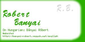 robert banyai business card